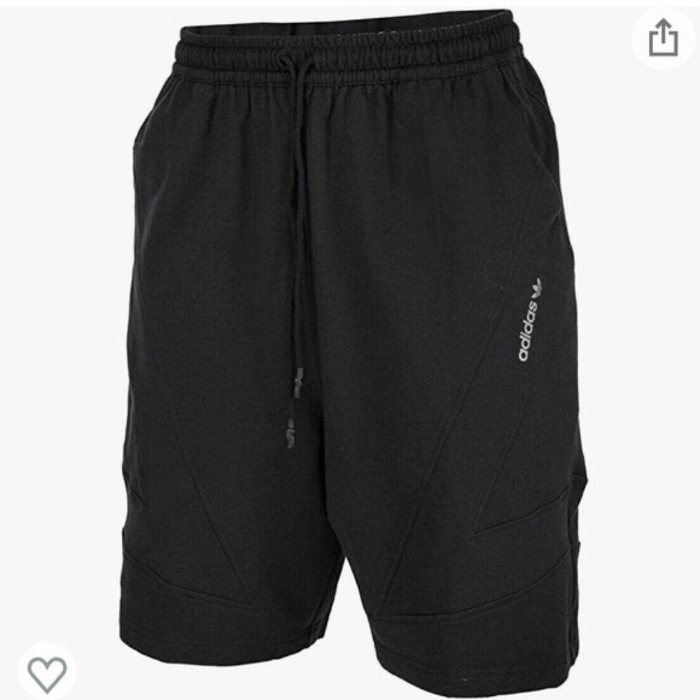 Adidas Black Sweatpant Lounge Shorts